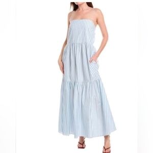 Rag & Bone Blue and White Stripe Dress